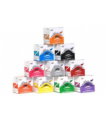 Plastry Kinesiologi Tape - Oryginalny - Nasara - CZARNY