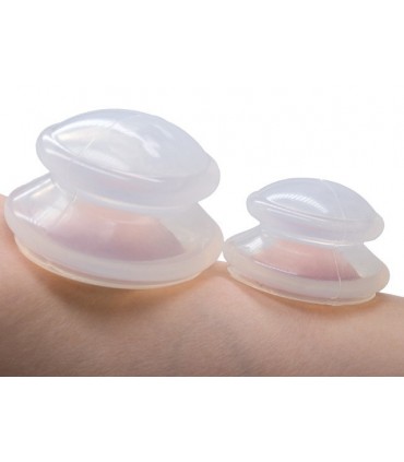 BAŃKI SILIKONOWE CHIŃSKIE 4 szt. - BIAŁE