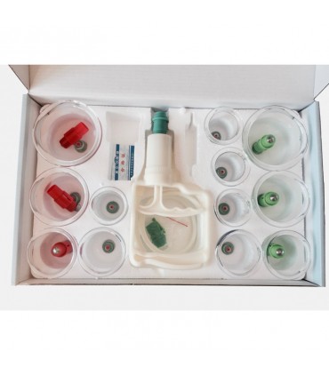 Bańki plastikowe próżniowe z pompką - komplet 12 sztuk