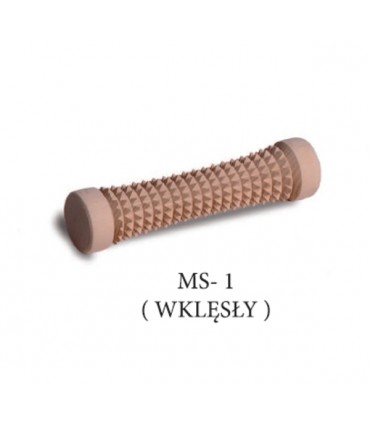 Masażer drewniany do stóp wklęsły 1-rolkowy