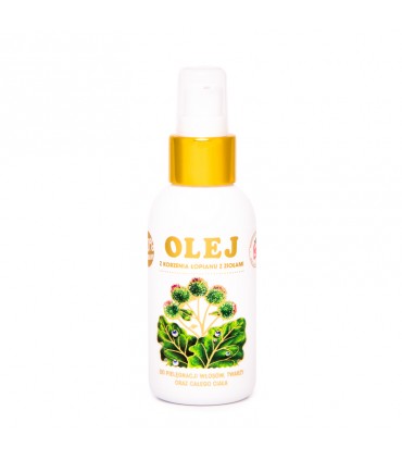 Olej z korzenia łopianu z ziołami 100 ml