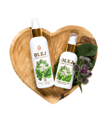 Olej z korzenia łopianu z ziołami 100 ml