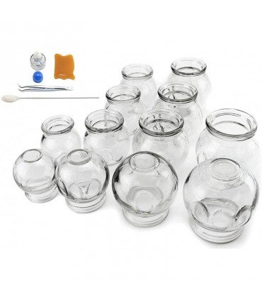 BAŃKI  SZKLANE ZESTAW 12 SZT