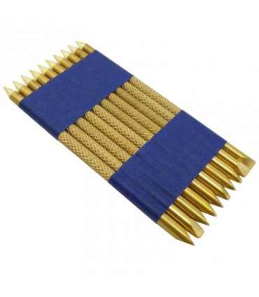 Klawiki mosiężne moletowane