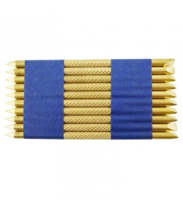 Klawiki mosiężne moletowane