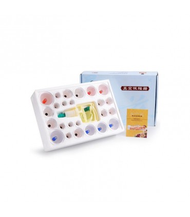 Bańki próżniowe magnetyczne z pompką – komplet 24 sztuki