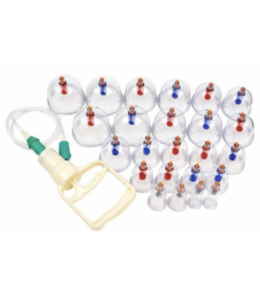 Bańki próżniowe magnetyczne z pompką – komplet 24 sztuki