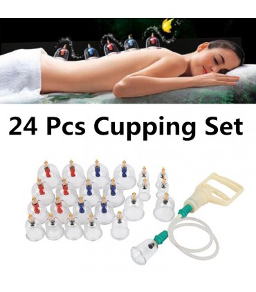 Bańki próżniowe magnetyczne z pompką – komplet 24 sztuki