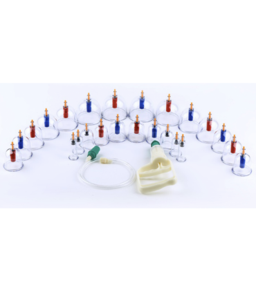 Bańki próżniowe magnetyczne z pompką – komplet 24 sztuki