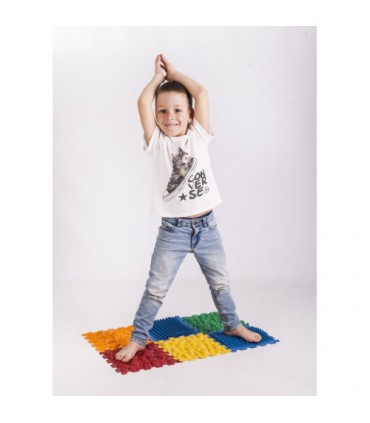 Mata sensoryczna - puzzle do masażu stóp "Puzzle Mix" 8 elementów