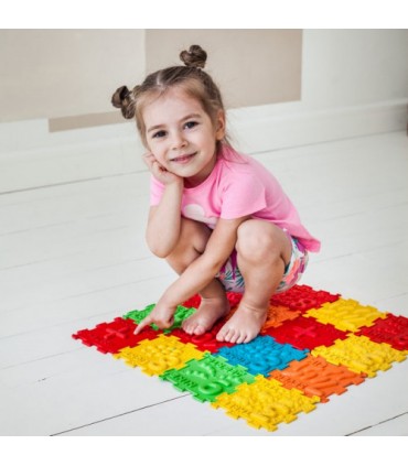 Mata sensoryczna - puzzle do masażu stóp "Matematyka" 32 elementy