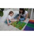 Mata sensoryczna do masażu stóp "Puzzle Mix" 10 elementów + Gra Leśne przygody