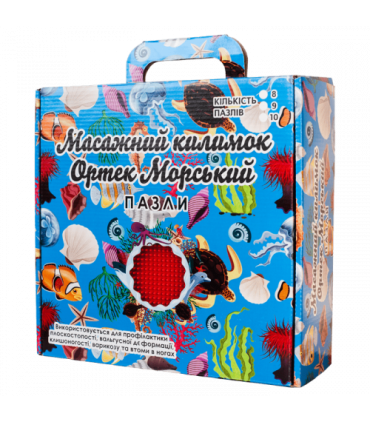Mata sensoryczna do masażu "Puzzle Morskie dno" 6 elementów