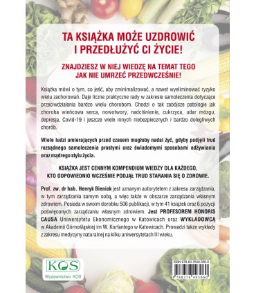 Książka - Zdrowie i Długowieczność czyli naturalne metody samoleczenia  H. Bieniok