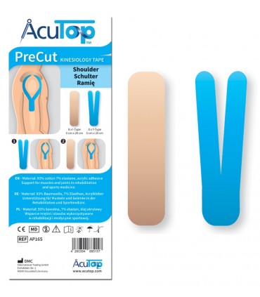 Zestaw gotowych aplikacji do naklejania na ramię - kinesiology tape - gotowe plastry do kinesiotapingu