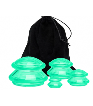 BAŃKI SILIKONOWE CHIŃSKIE 4 szt. - ZIELONE