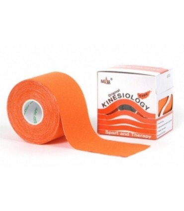 Plastry Kinesiologi Tape - Oryginalny - Nasara - POMARAŃCZOWY