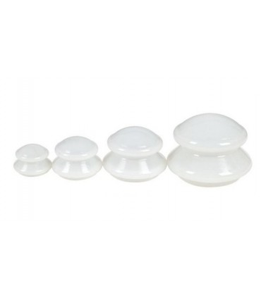 BAŃKI SILIKONOWE CHIŃSKIE 4 szt. - BIAŁE